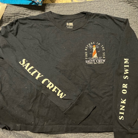 Salty crew long sleeve flowy crop top size S - Picture 1 of 3